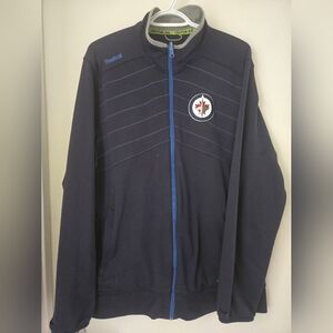 Mens Reebok Winnipeg Jets Zip Up Jacket